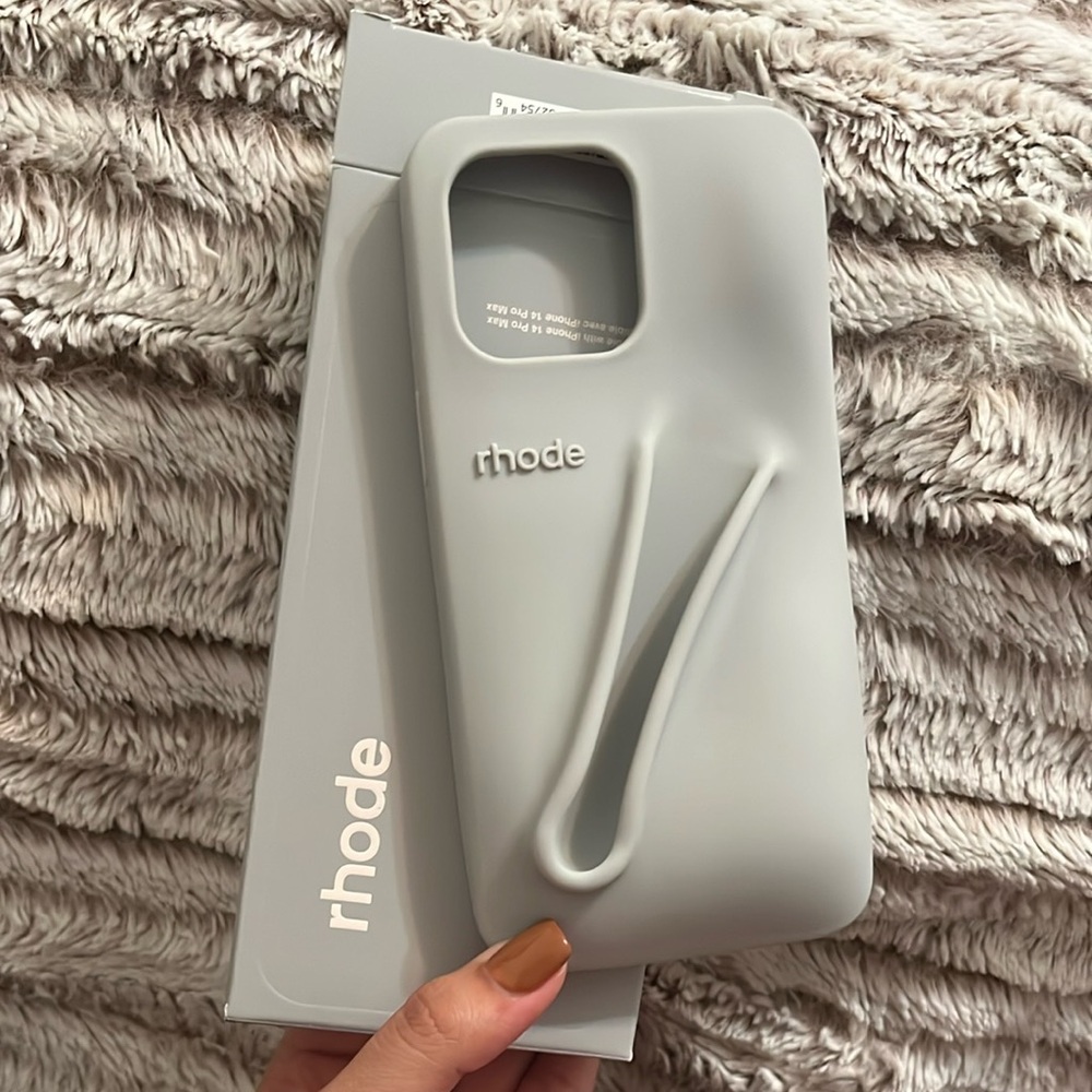 RHODE Light Gray Sculpted Phone Case